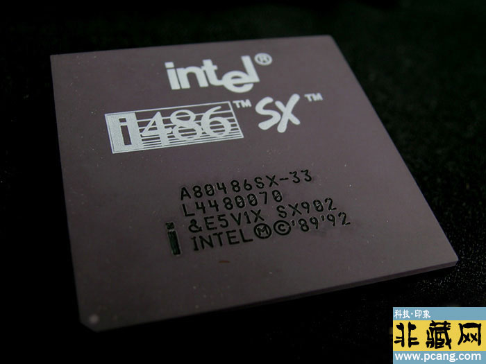 intel 黑底A80486 SX-33