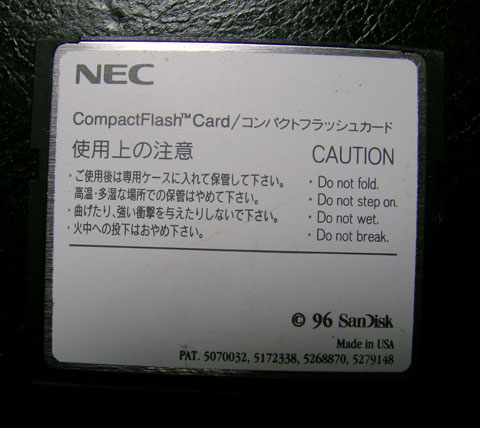 NEC 2M CF CompactFlash 